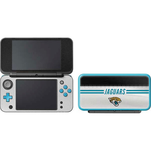 NFL Jacksonville Jaguars White Striped Nintendo 2DS XL (2017) Skin