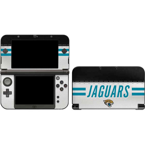 NFL Jacksonville Jaguars White Striped 3DS XL 2015 Skin