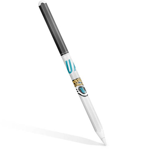 NFL Jacksonville Jaguars White Striped Apple Pencil (2nd Gen 2019) Skin
