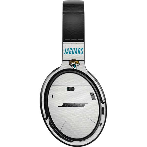 NFL Jacksonville Jaguars White Striped Bose QuietComfort 35 II Headphones Skin
