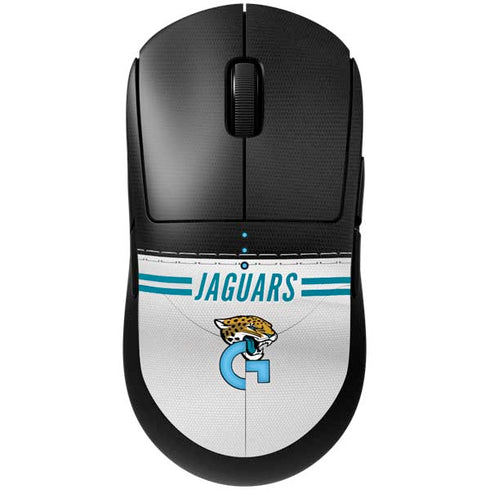 NFL Jacksonville Jaguars White Striped G Pro Wireless Gaming Mouse Skin