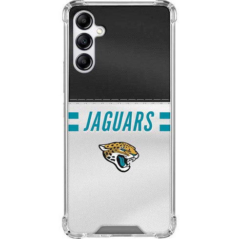 NFL Jacksonville Jaguars White Striped Gabb Phone 4 Clear Case