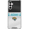 NFL Jacksonville Jaguars White Striped Galaxy A16 5G Clear Case