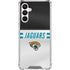 NFL Jacksonville Jaguars White Striped Galaxy A16 5G Clear Case