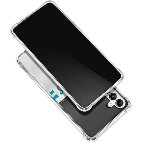 NFL Jacksonville Jaguars White Striped Galaxy A16 5G Clear Case