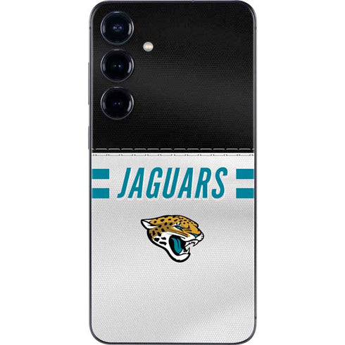NFL Jacksonville Jaguars White Striped Galaxy A16 5G Skin
