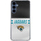 NFL Jacksonville Jaguars White Striped Galaxy A35 5G Clear Case