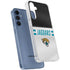 NFL Jacksonville Jaguars White Striped Galaxy A35 5G Clear Case
