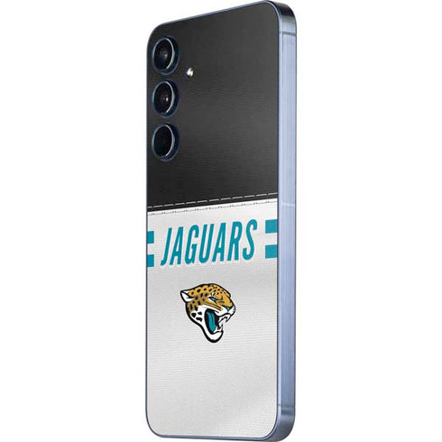 NFL Jacksonville Jaguars White Striped Galaxy A36 5G Skin