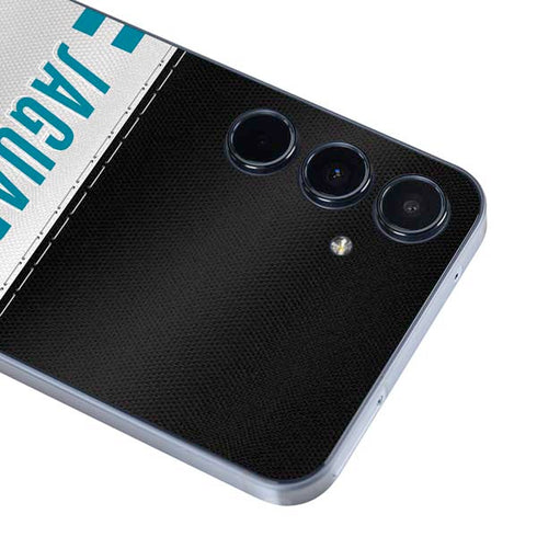 NFL Jacksonville Jaguars White Striped Galaxy A36 5G Skin