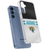 NFL Jacksonville Jaguars White Striped Galaxy A55 5G Clear Case