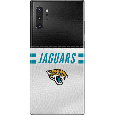NFL Jacksonville Jaguars White Striped Galaxy Note 10 Plus Skin