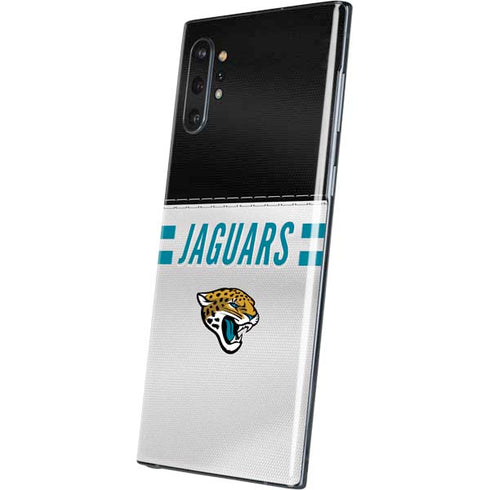 NFL Jacksonville Jaguars White Striped Galaxy Note 10 Plus Skin