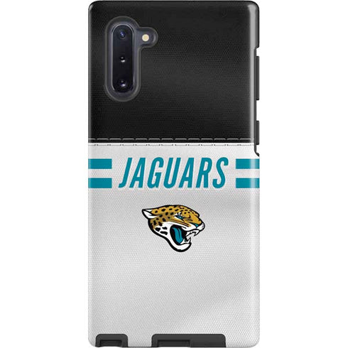 NFL Jacksonville Jaguars White Striped Galaxy Cases