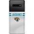 NFL Jacksonville Jaguars White Striped Galaxy S10 Plus Skin
