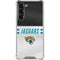 NFL Jacksonville Jaguars White Striped Galaxy S24 FE Clear Case