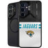 NFL Jacksonville Jaguars White Striped Galaxy S24 FE Kickstand Case