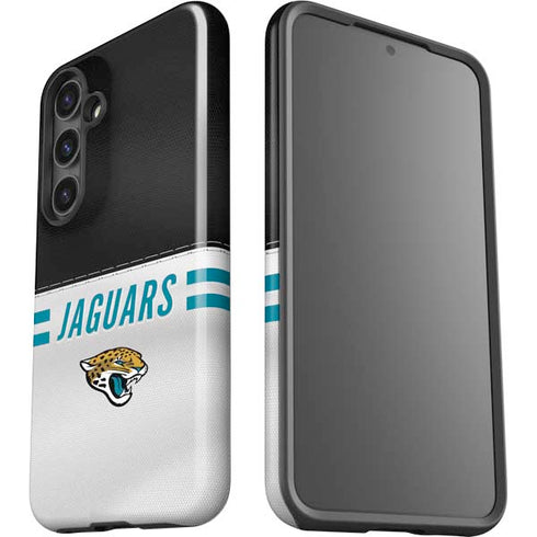 NFL Jacksonville Jaguars White Striped Galaxy S25 Impact Case