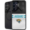 NFL Jacksonville Jaguars White Striped Galaxy S25 Plus Kickstand Case