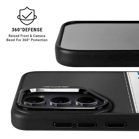 NFL Jacksonville Jaguars White Striped Galaxy S25 Plus Kickstand Case