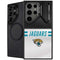 NFL Jacksonville Jaguars White Striped Galaxy S25 Ultra Kickstand Case