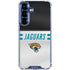NFL Jacksonville Jaguars White Striped Galaxy S25 Plus Clear Case