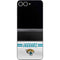 NFL Jacksonville Jaguars White Striped Galaxy Z Flip6 Skin