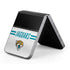 NFL Jacksonville Jaguars White Striped Galaxy Z Flip6 Skin