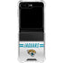 NFL Jacksonville Jaguars White Striped Galaxy Z Flip6 Clear Case