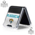NFL Jacksonville Jaguars White Striped Galaxy Z Flip6 Clear Case