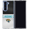 NFL Jacksonville Jaguars White Striped Galaxy Z Fold6 Clear Case