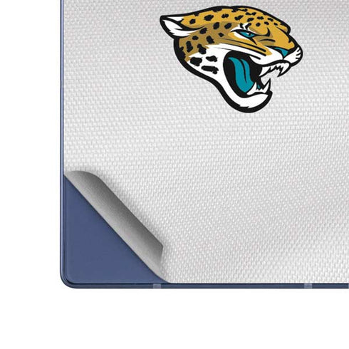 NFL Jacksonville Jaguars White Striped Galaxy Z Fold6 Skin