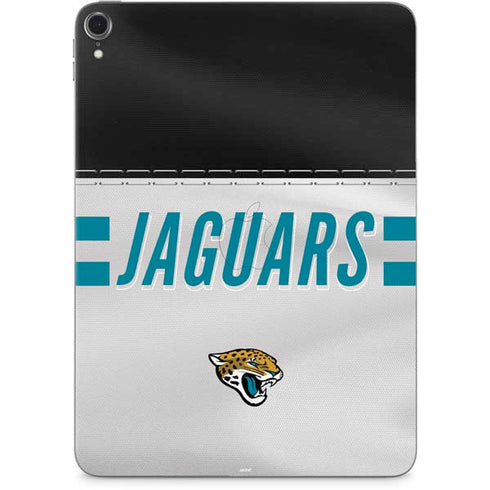 NFL Jacksonville Jaguars White Striped Apple iPad Pro Skin
