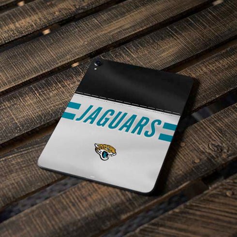 NFL Jacksonville Jaguars White Striped Apple iPad Pro Skin