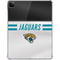 NFL Jacksonville Jaguars White Striped iPad Pro 11in (2024) Clear Case