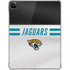 NFL Jacksonville Jaguars White Striped iPad Pro 11in (2024) Clear Case