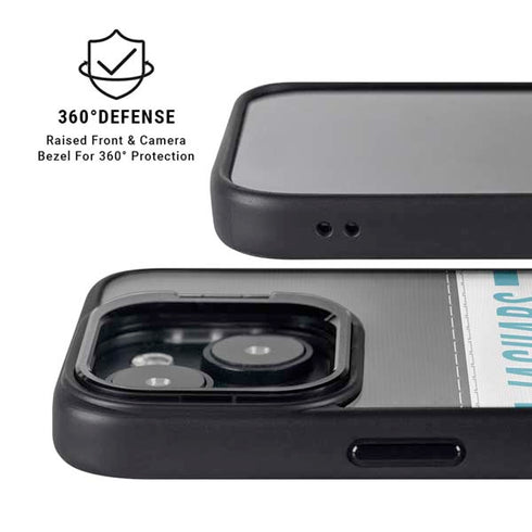 NFL Jacksonville Jaguars White Striped iPhone 13 Kickstand Case