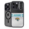 NFL Jacksonville Jaguars White Striped iPhone 14 Pro Max Kickstand Case