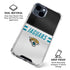 NFL Jacksonville Jaguars White Striped iPhone 15 Clear Case