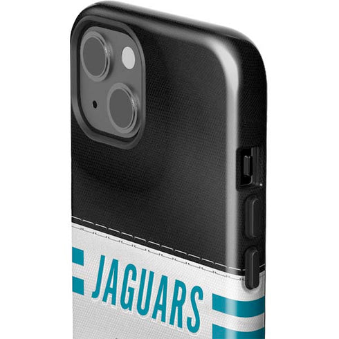 NFL Jacksonville Jaguars White Striped iPhone 15 Impact Case