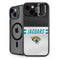 NFL Jacksonville Jaguars White Striped iPhone 15 Plus Kickstand Case