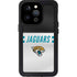 NFL Jacksonville Jaguars White Striped iPhone 15 Pro Waterproof Case