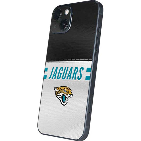 NFL Jacksonville Jaguars White Striped iPhone 15 Skin