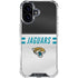 NFL Jacksonville Jaguars White Striped iPhone 16 Clear Case
