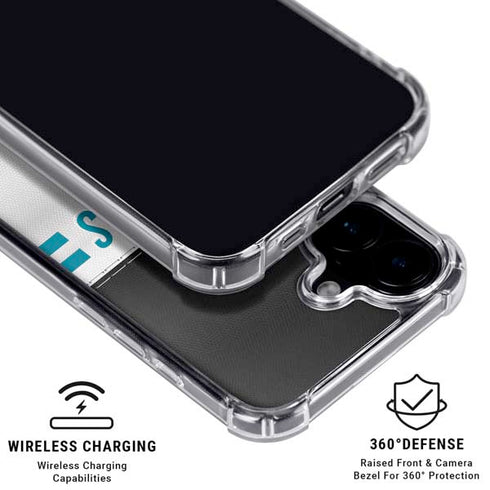 NFL Jacksonville Jaguars White Striped iPhone 16 MagSafe Case