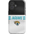 NFL Jacksonville Jaguars White Striped iPhone 16 Plus Impact Case