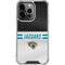 NFL Jacksonville Jaguars White Striped iPhone 16 Pro Clear Case