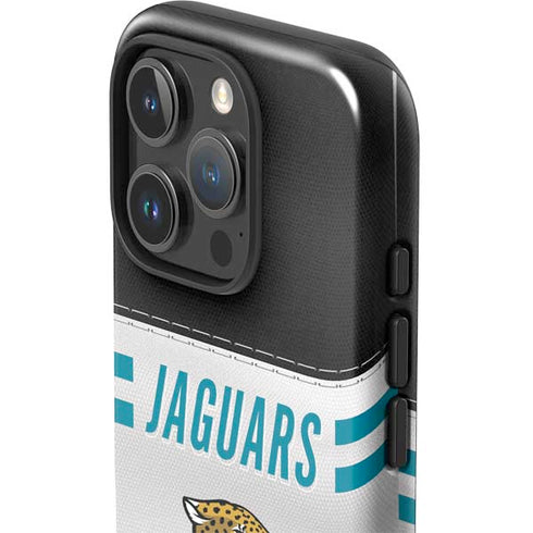 NFL Jacksonville Jaguars White Striped iPhone 16 Pro Max Impact Case