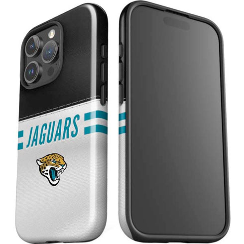 NFL Jacksonville Jaguars White Striped iPhone 16 Pro Max Impact Case
