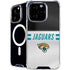 NFL Jacksonville Jaguars White Striped iPhone 16 Pro Max MagSafe Case